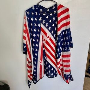 USA flag sheer cover